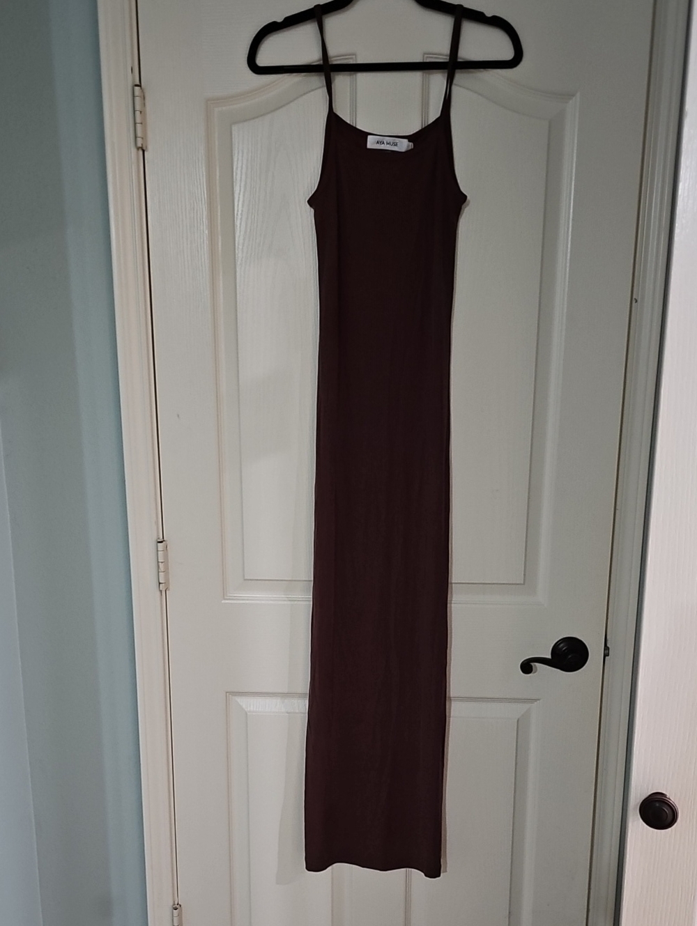 Aya Muse Brown Slip Maxi Dress